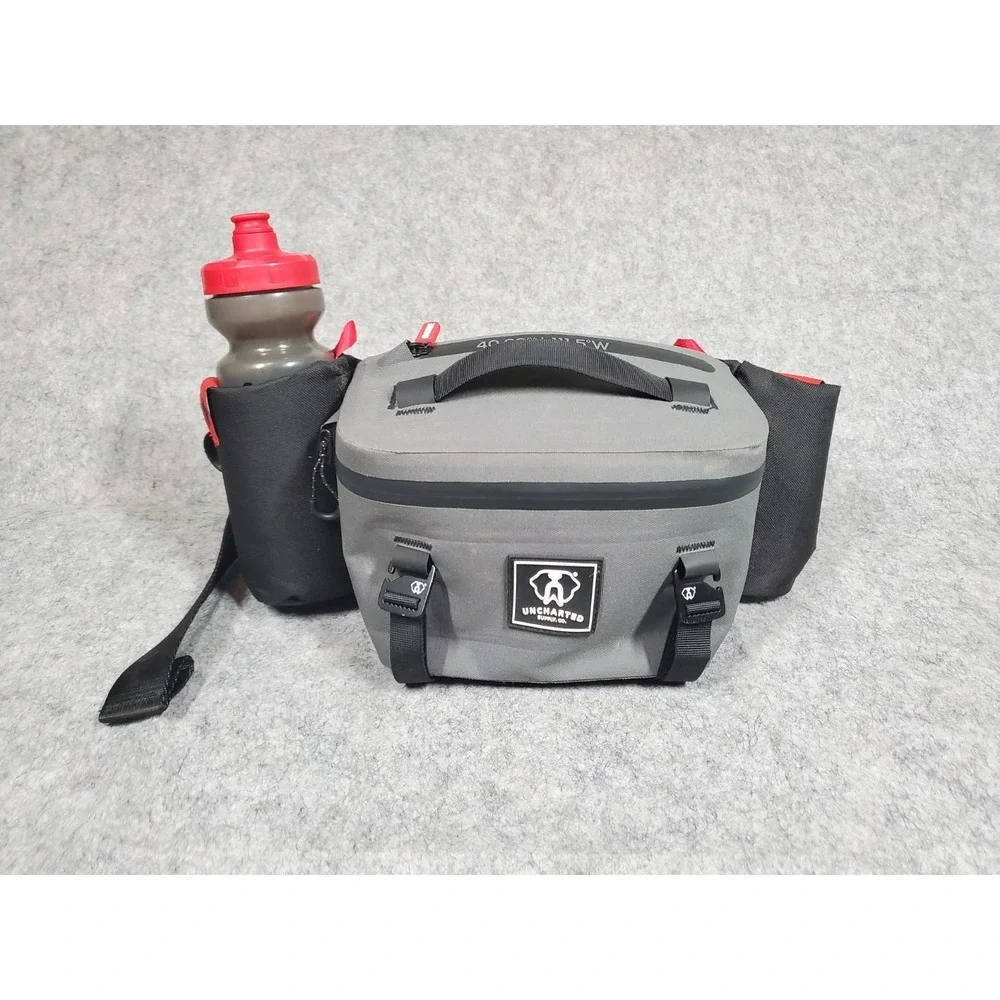 Uncharted Supply Co. Waterproof Hip Pack with Bottle Holders And Water Bottle